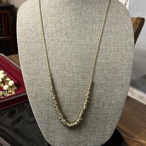 Brassy statement piece fashion necklace